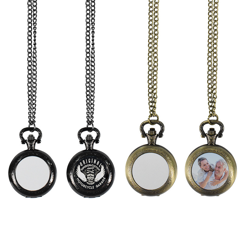 Men'S Fashion Necklaces - Collana con Ciondolo Orologio da Tasca