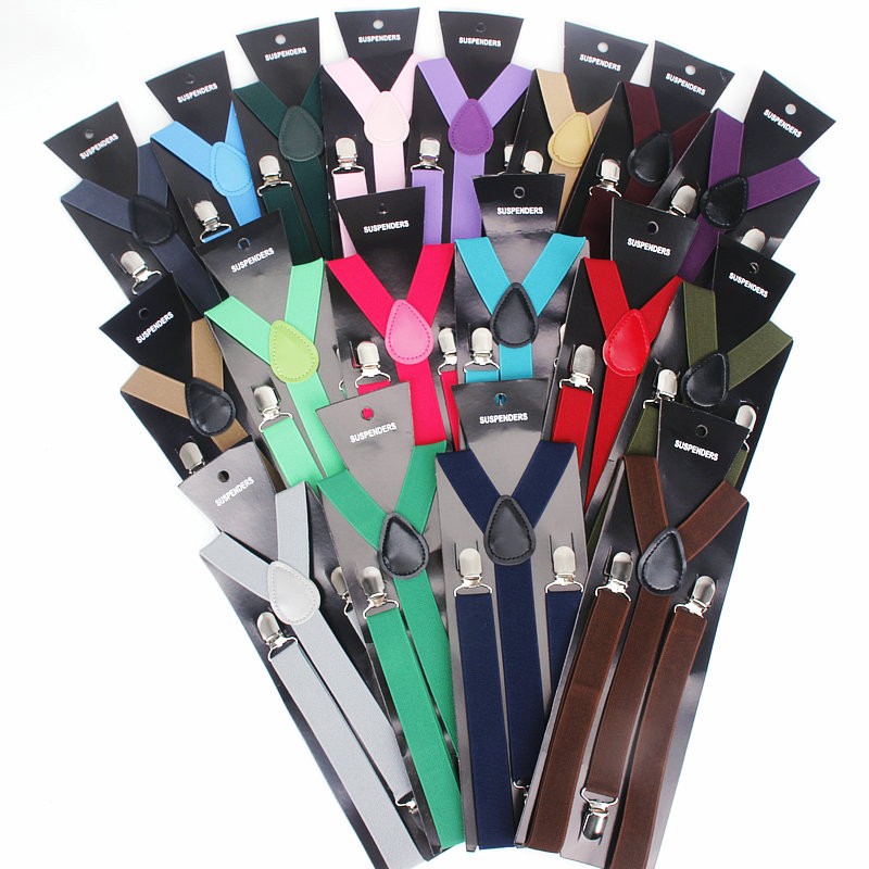 Suspenders Clip Men - Vendita calda bretelle in pelle elastica