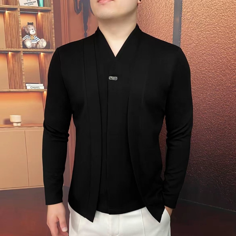Men'S Winter Fashion - Felpa in due pezzi finta di