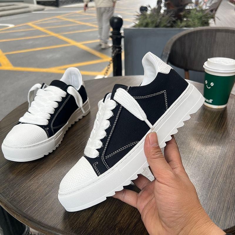 Mens Fashion Denim - Scarpe Basse in Tela alla Moda