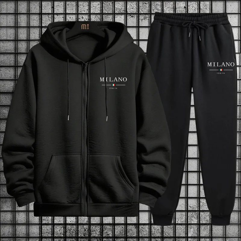 Mens Fashion Zip Up - Tuta Sportiva da Uomo Primavera 2026