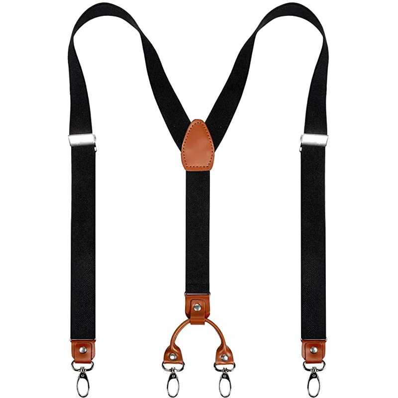 Suspenders Clip Men - 2,5 cm 4 clip Bretelle Clip