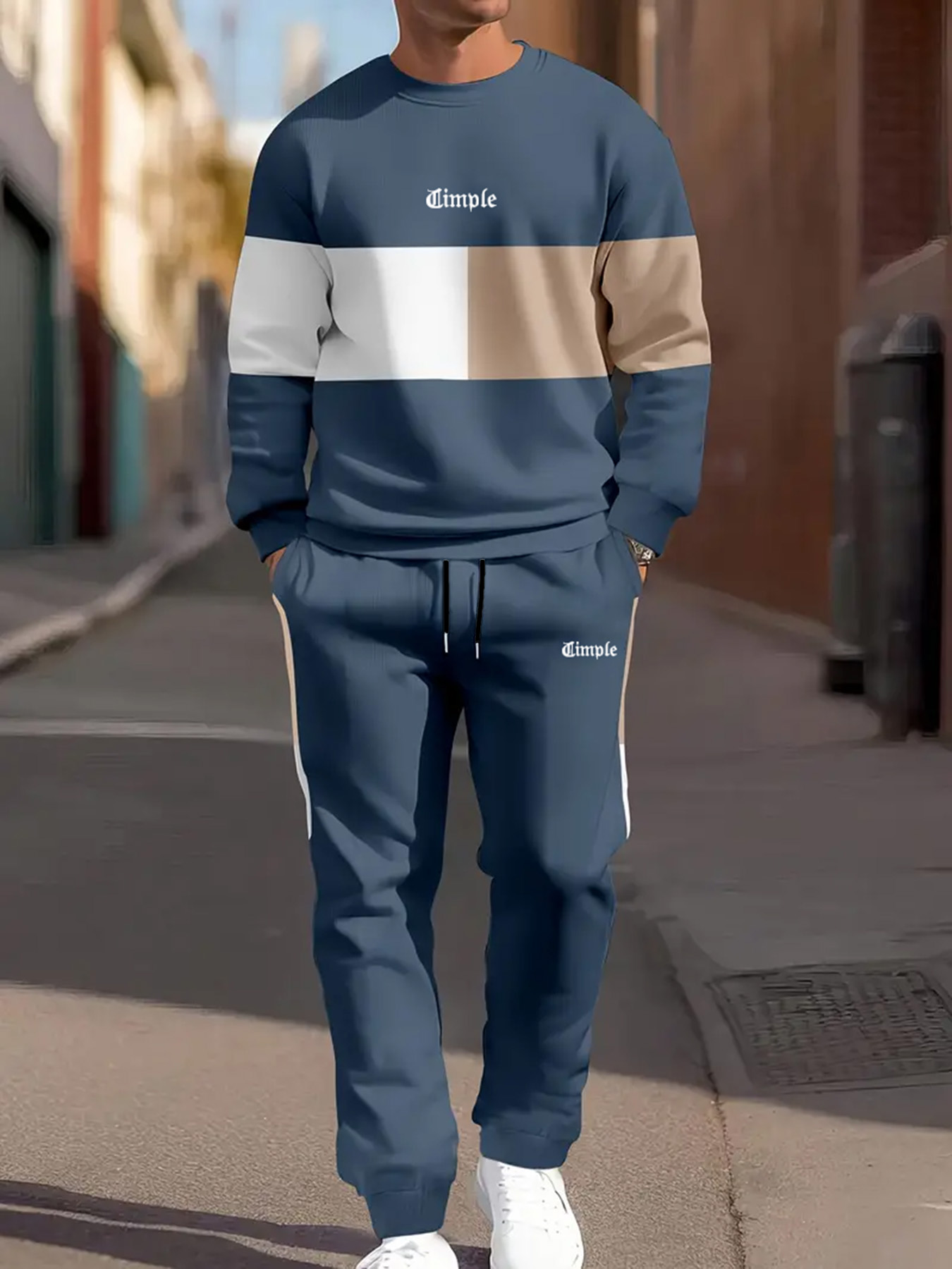 Jogger Sweatpants Men - Completo casual da uomo in due