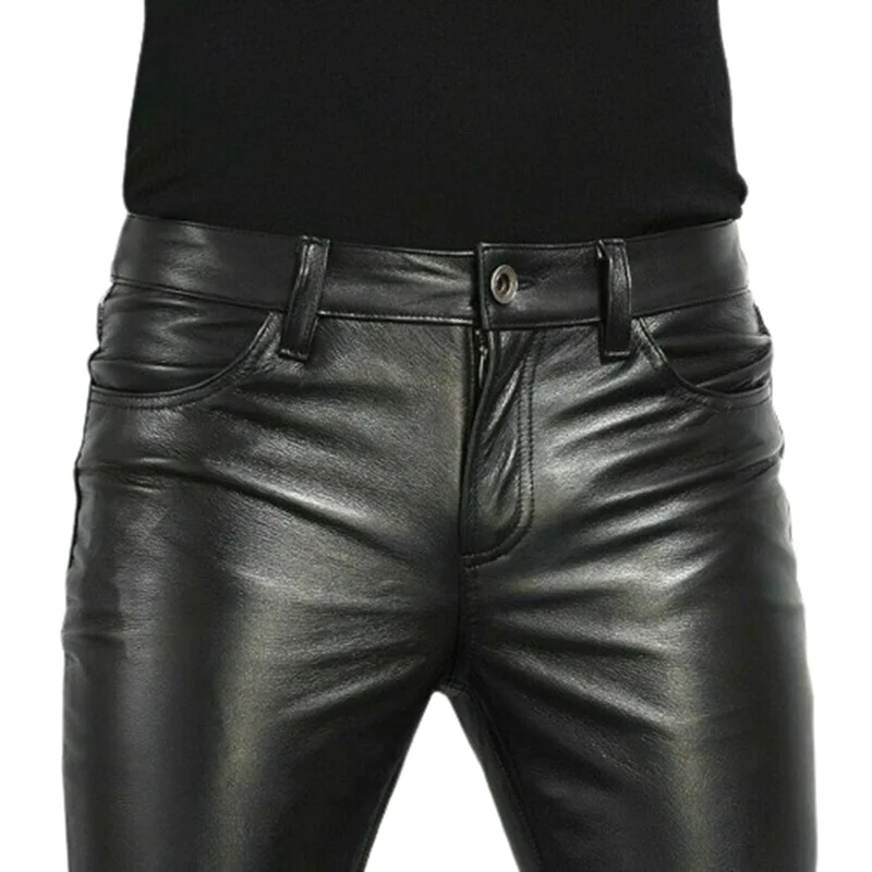 Men Fashion Rave - Scelta Pantaloni in pelle PU Pantaloni