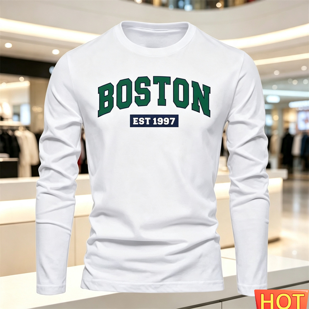 Mens Fashion Trend - T-shirt a maniche lunghe da uomo