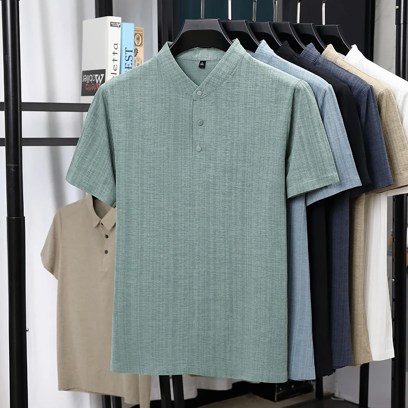 Linen Shirt Summer - Camicie da uomo a maniche corte