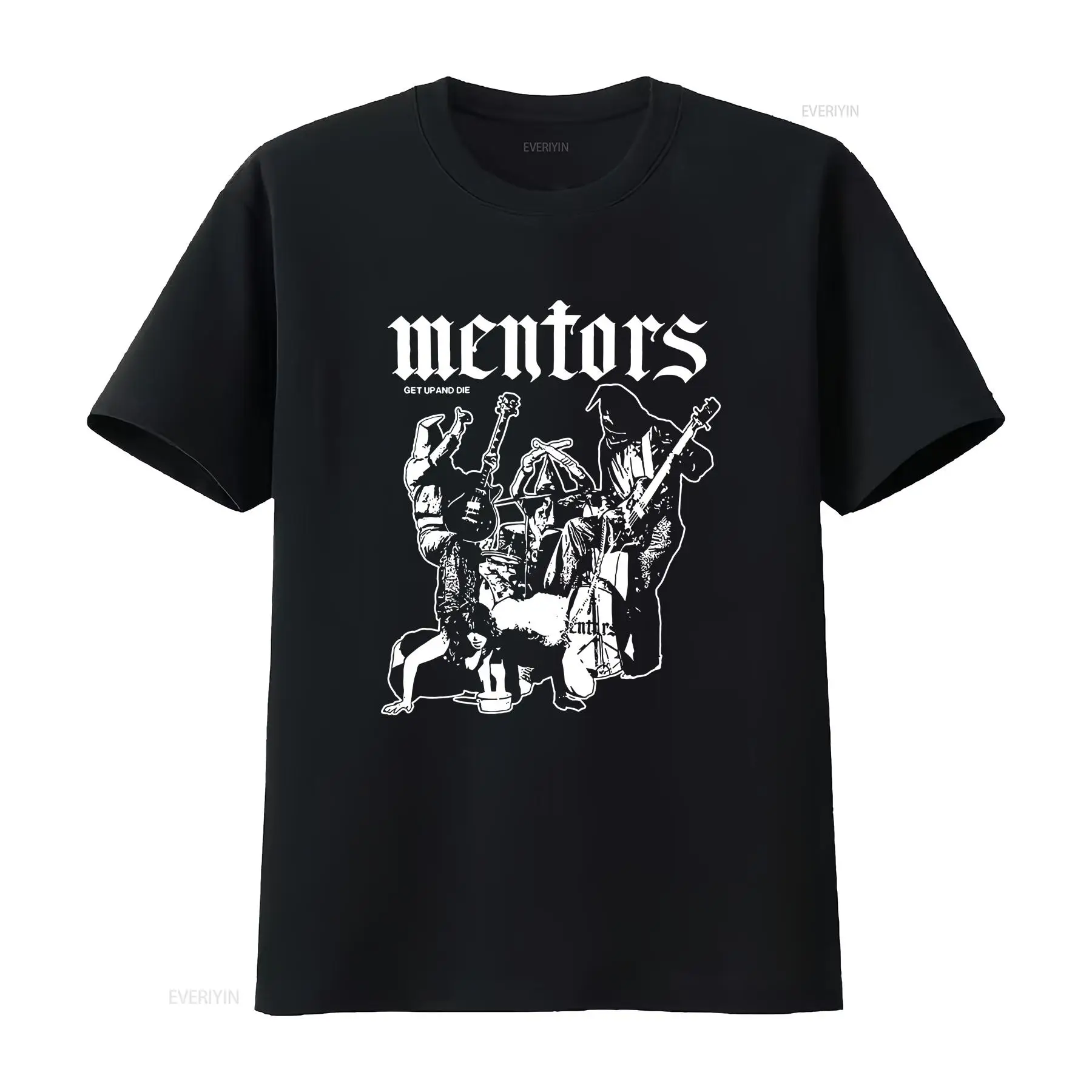Mens Fashion Early 2000S - T-shirt vintage in cotone nero anni