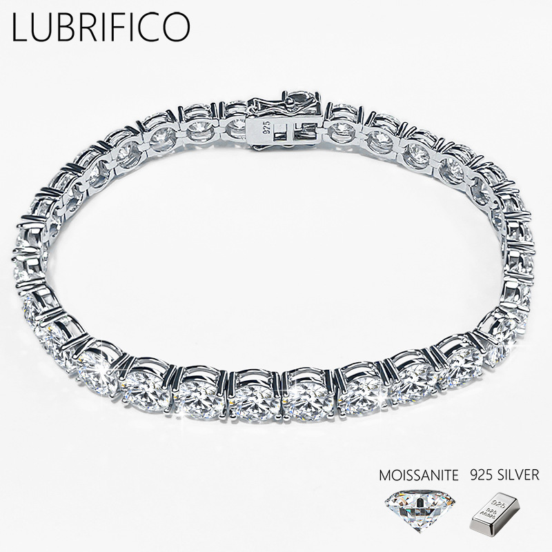 Men'S Fashion Gold Chain - Braccialetti da tennis Moissanite 2mm/3mm/4mm/5mm Oro