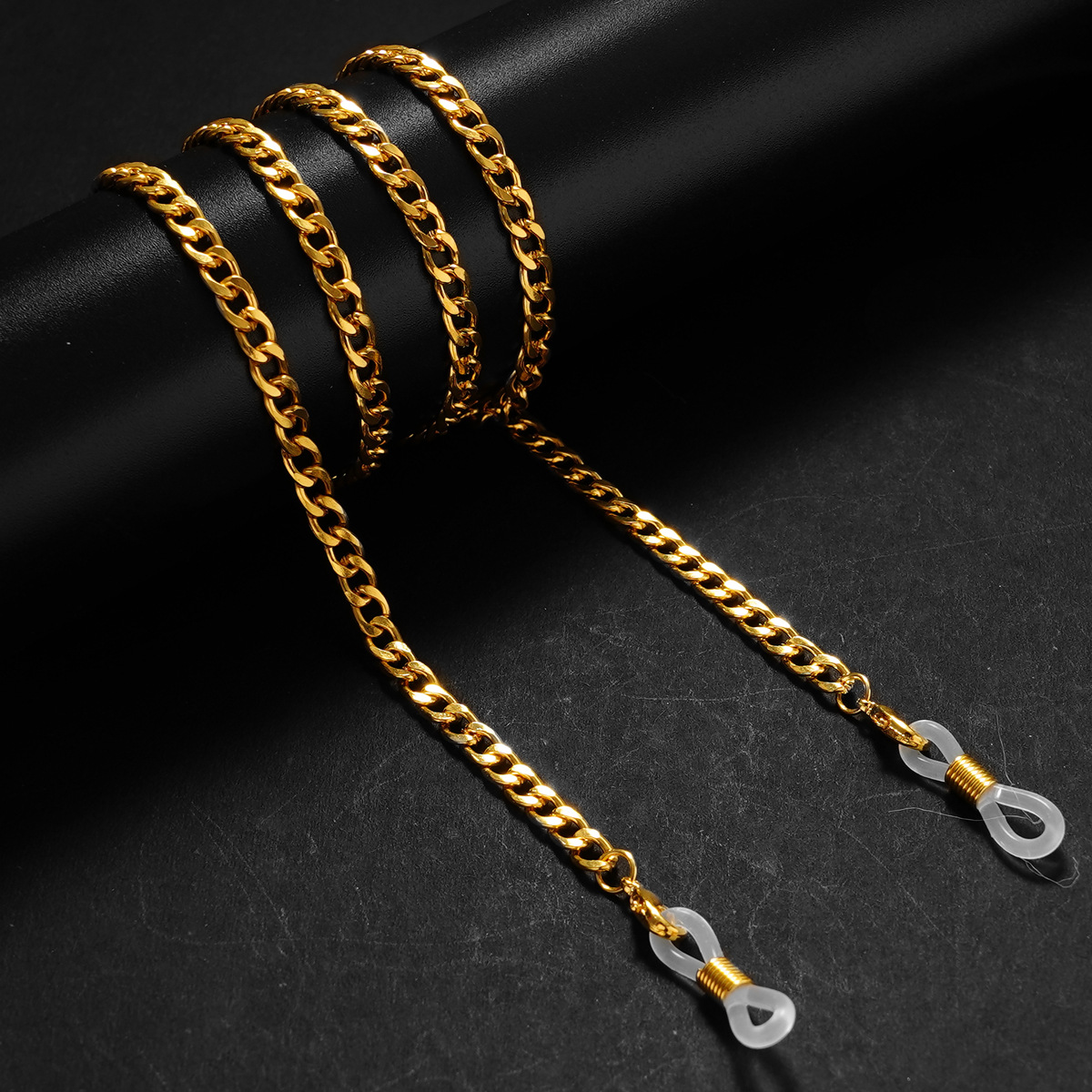 Men'S Fashion Gold Chain - Catena a maglie semplice per occhiali
