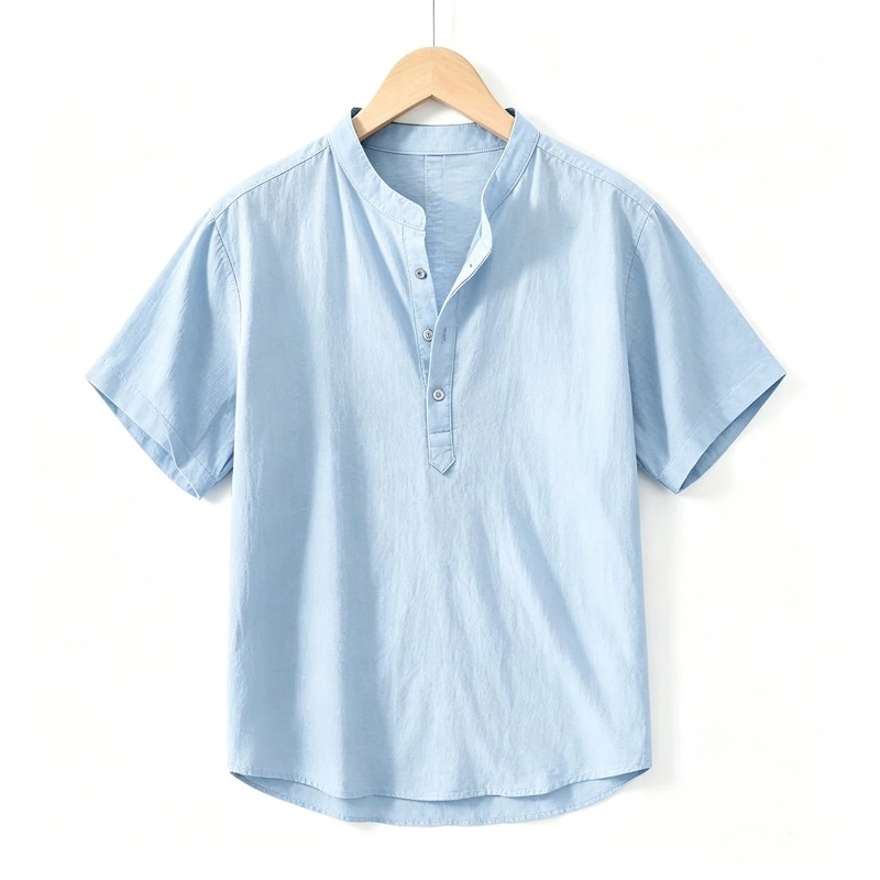 Linen Shirt Summer - Camicia da uomo in cotone e