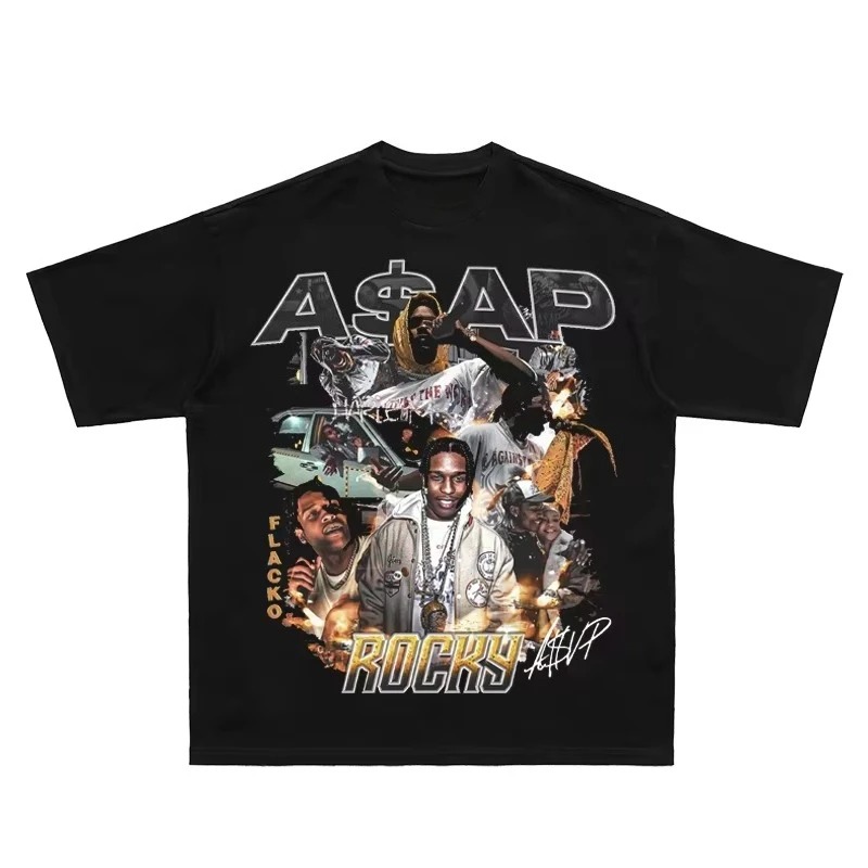 Mens Fashion Early 2000S - T-shirt stampata con motivo ASAP Loki