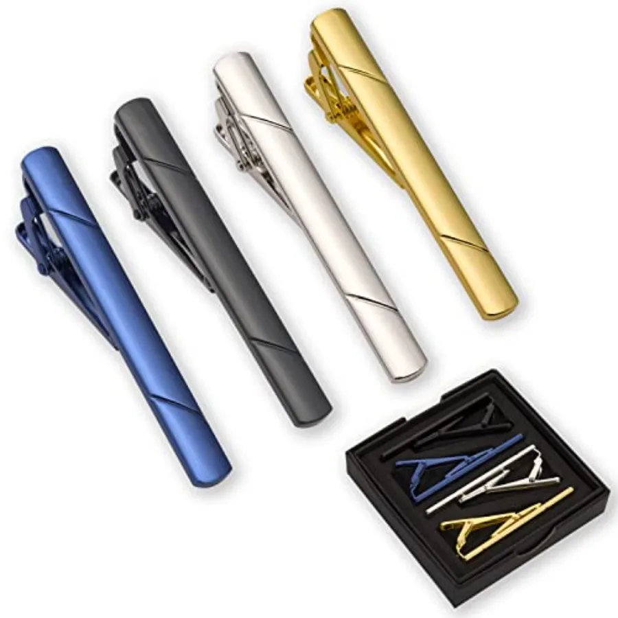 Men'S Fashion Accessories - 4 fermagli per cravatta da uomo