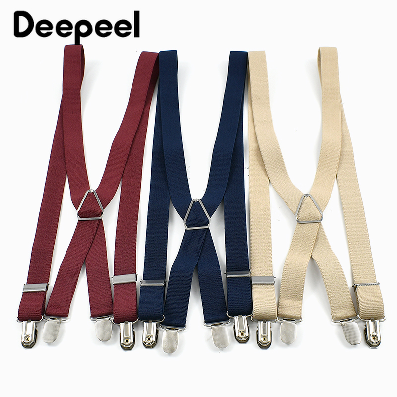 Suspenders Clip Men - Deepeel 2.5*100 cm Uomini Bretelle 4