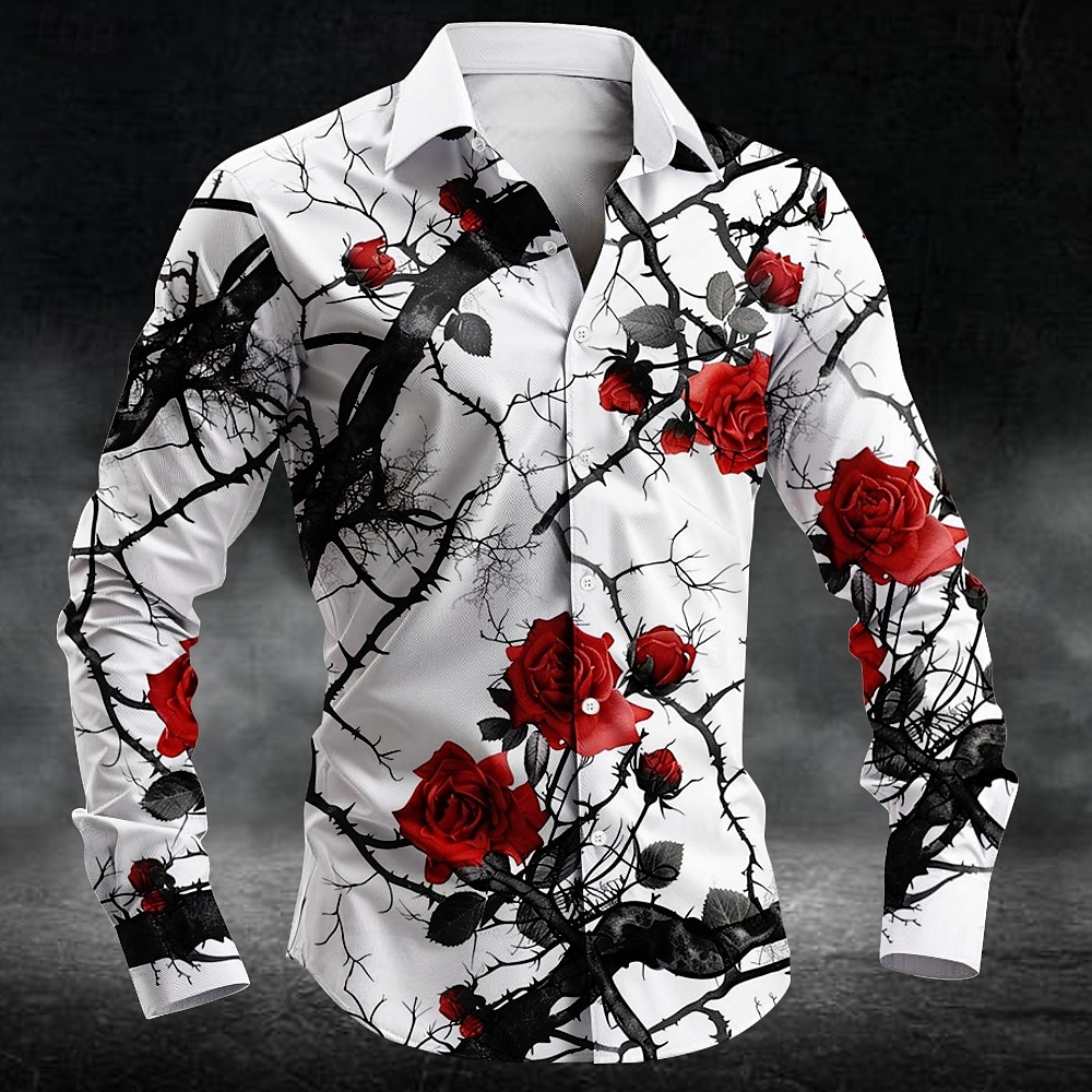 Mens Fashion Trend - Camicia da uomo a maniche lunghe
