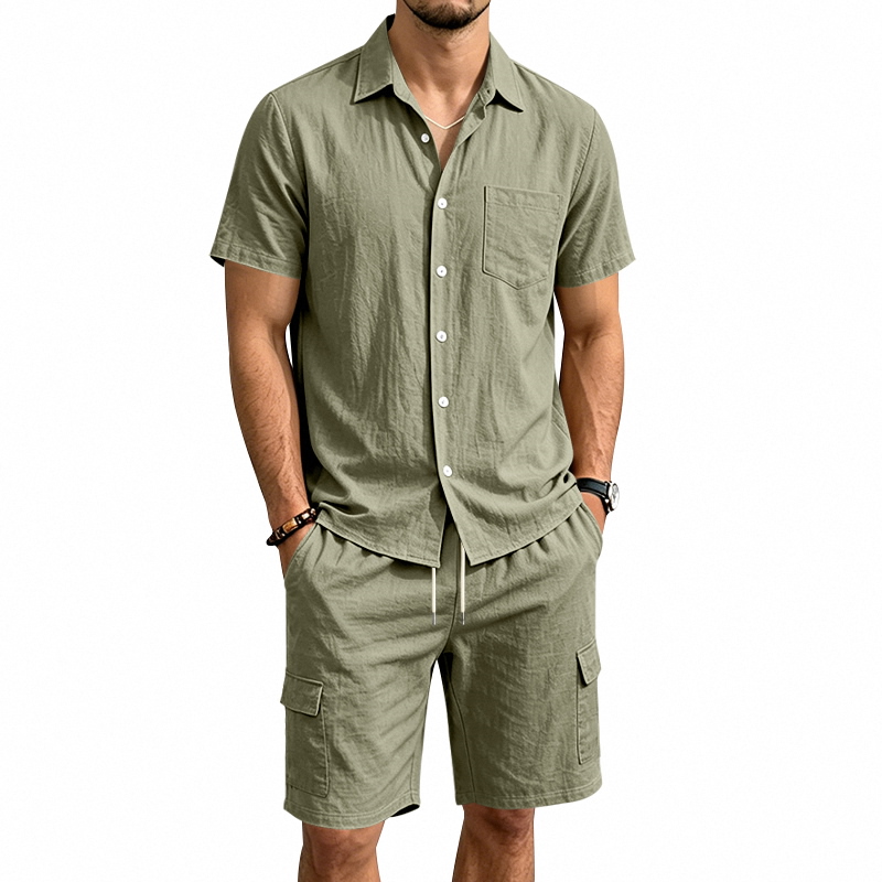 Linen Shirt Summer - Completo Estivo da Uomo in Lino