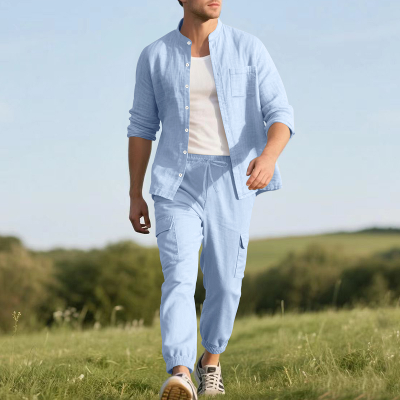 Completo da Uomo in Lino Trasp - Linen Shirt Summer recensione e prezzo