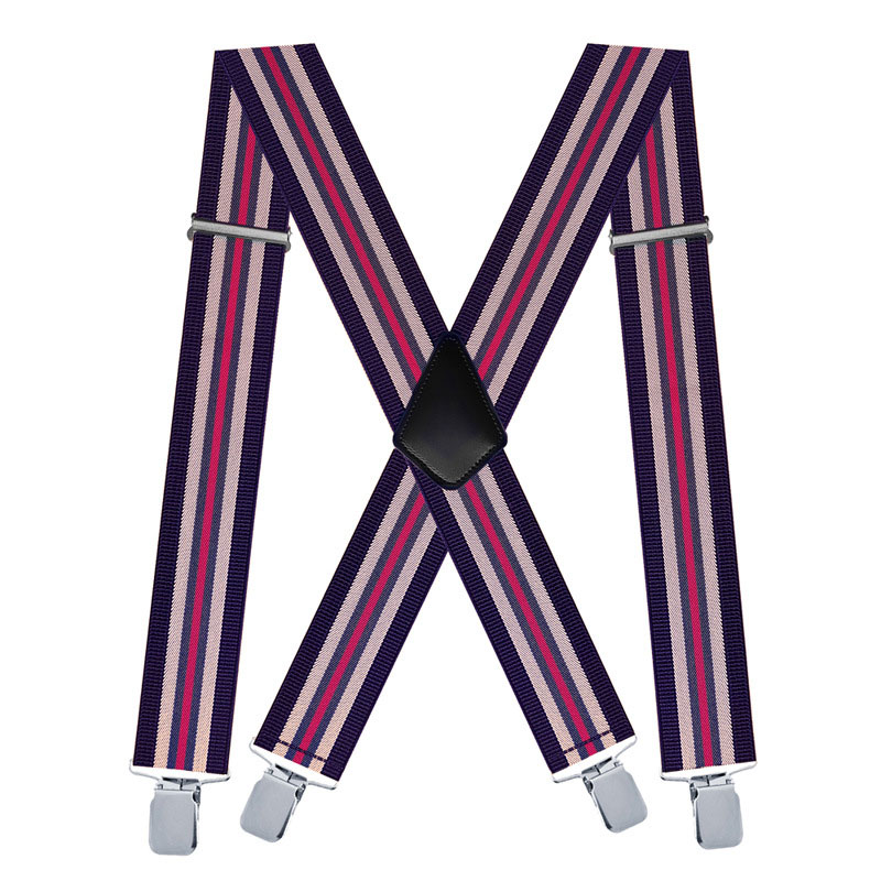 Bretelle da uomo a righe X sul - Suspenders Clip Men recensione e prezzo