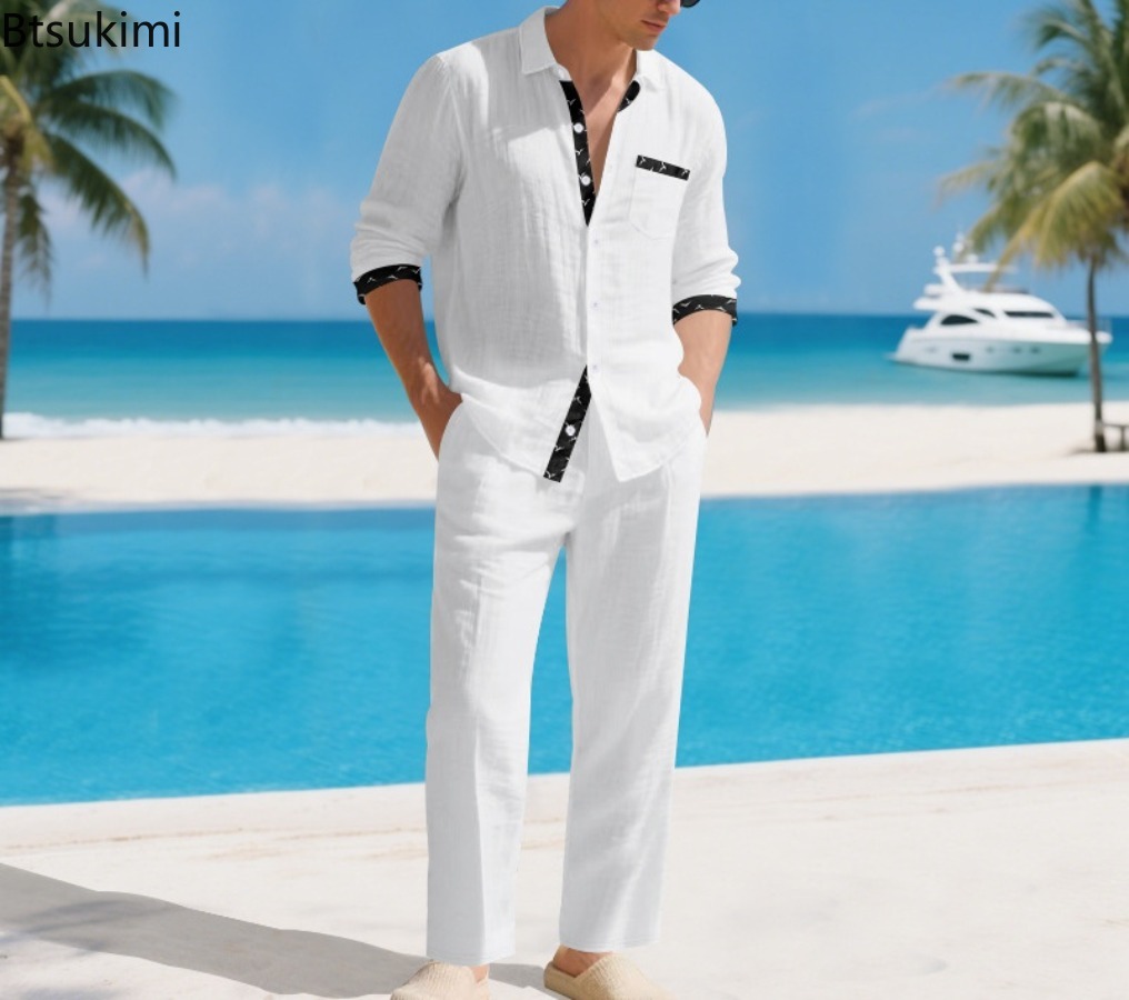 Completo da Uomo 2 Pezzi in Li - Linen Shirt Summer recensione e prezzo