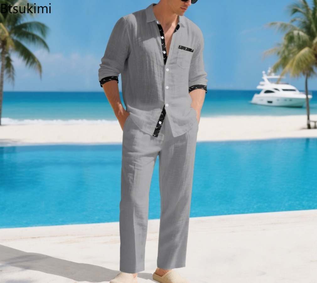 Completo da Uomo 2 Pezzi in Li - Linen Shirt Summer recensione e prezzo