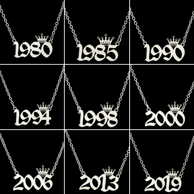 Collane con numero anno corona - Men'S Fashion Year 2000 recensione e prezzo