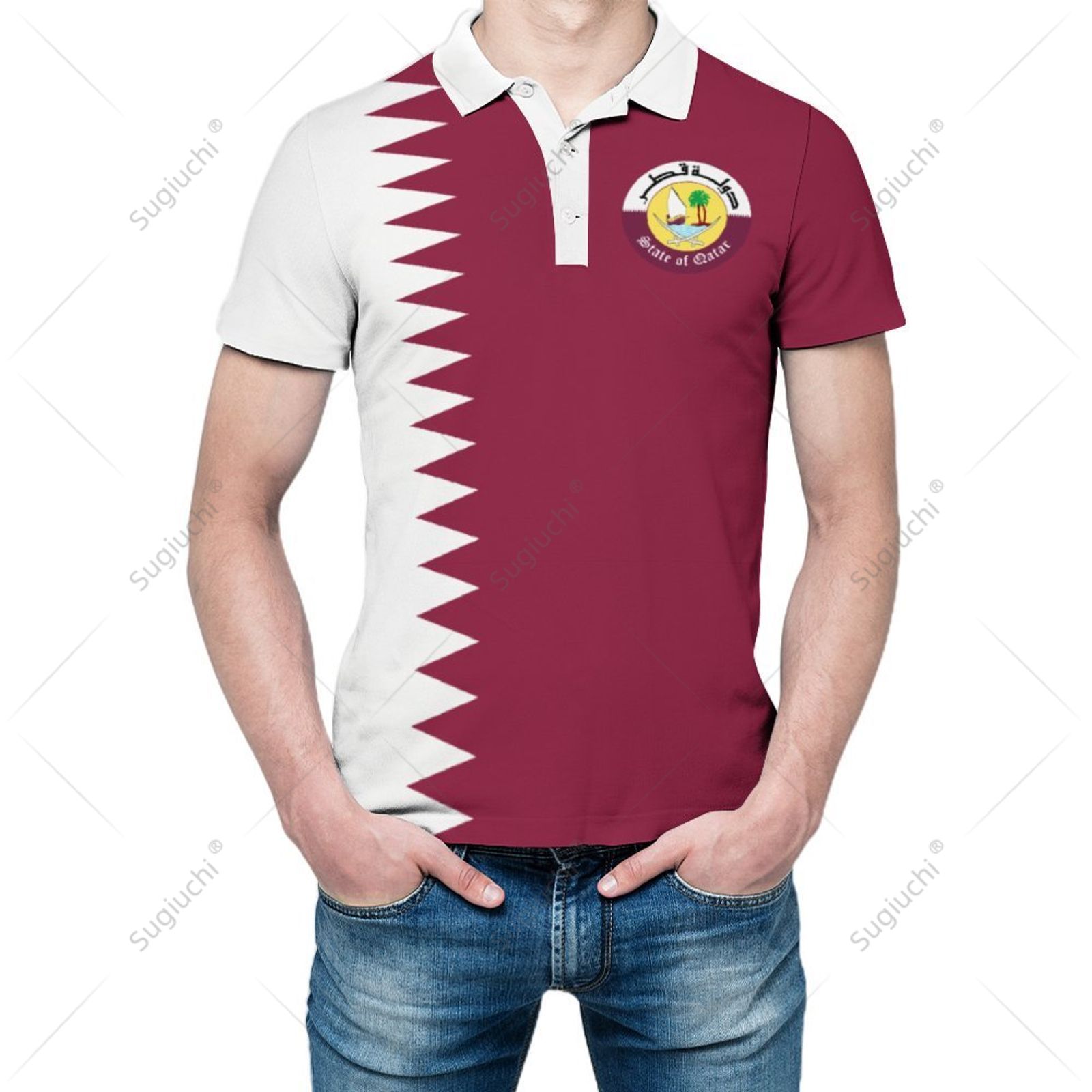 Polo Unisex con Stampa 3D dell - Men'S Fashion Qatar recensione e prezzo