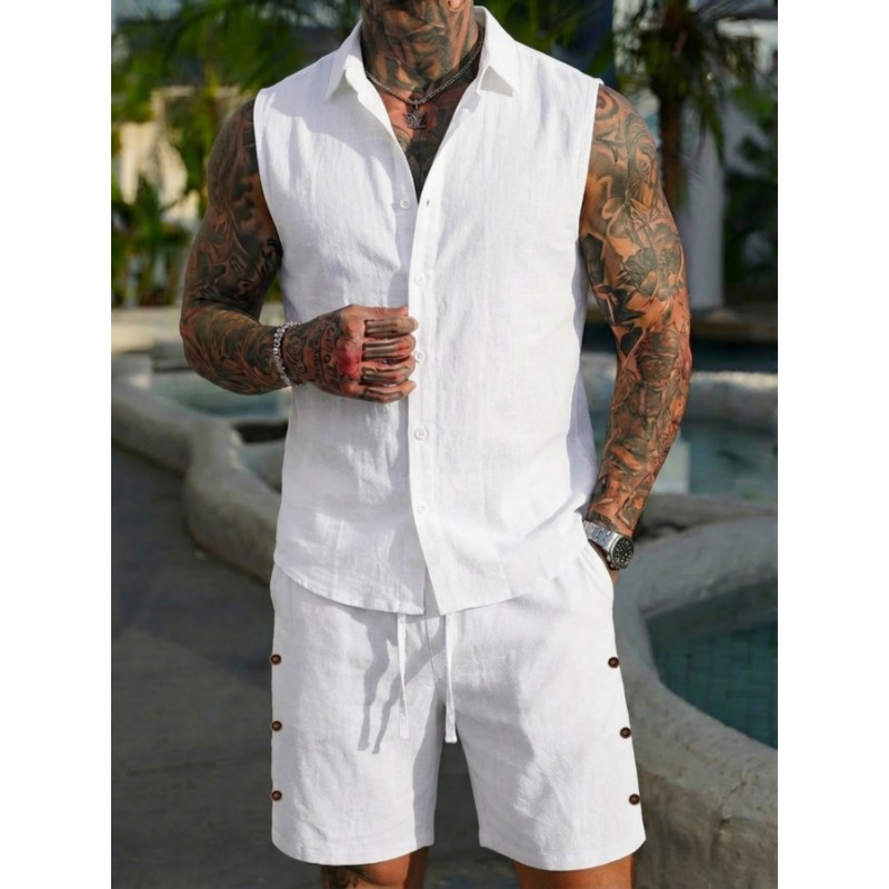 Completo da uomo 2 pezzi in li - Linen Shirt Summer recensione e prezzo