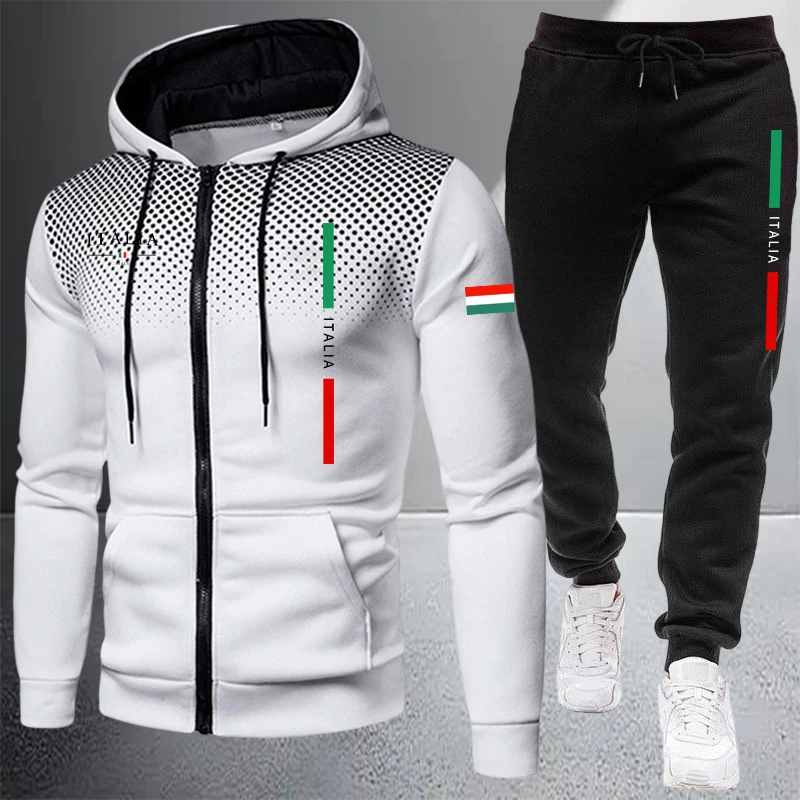 Tuta da uomo casual con cappuc - Mens Fashion Zip Up recensione e prezzo
