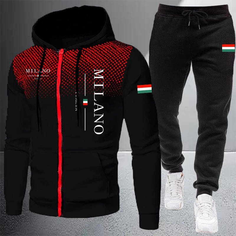 Completo Sportivo da Uomo di A - Mens Fashion Zip Up recensione e prezzo