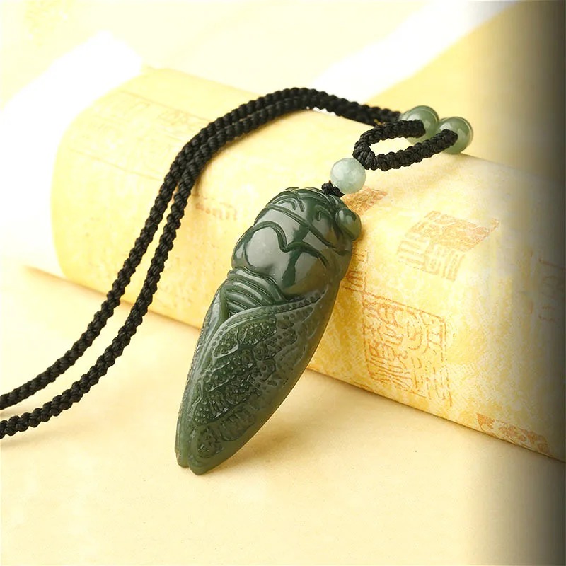 Naturale Hetian Cicala di Giad - Men'S Fashion Necklaces recensione e prezzo