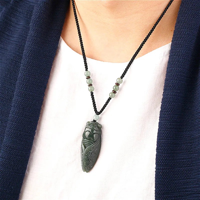 Naturale Hetian Cicala di Giad - Men'S Fashion Necklaces recensione e prezzo