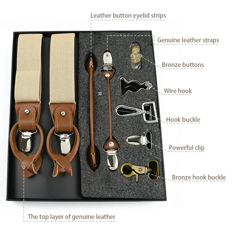 Deepeel 1Set 3.5*125 centimetr - Suspenders Clip Men recensione e prezzo