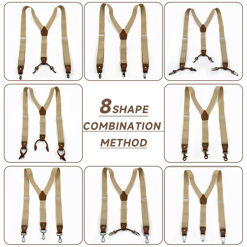 Deepeel 1Set 3.5*125 centimetr - Suspenders Clip Men recensione e prezzo