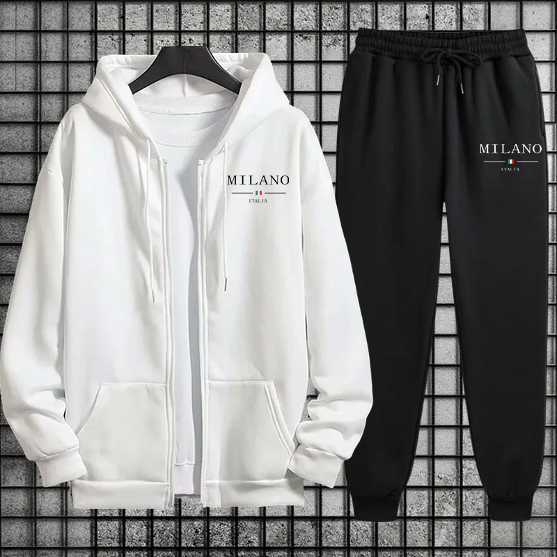 Tuta Sportiva da Uomo Primaver - Mens Fashion Zip Up recensione e prezzo