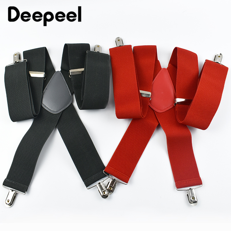 Deepeel Moda 5 cm di Larghezza - Suspenders Clip Men recensione e prezzo