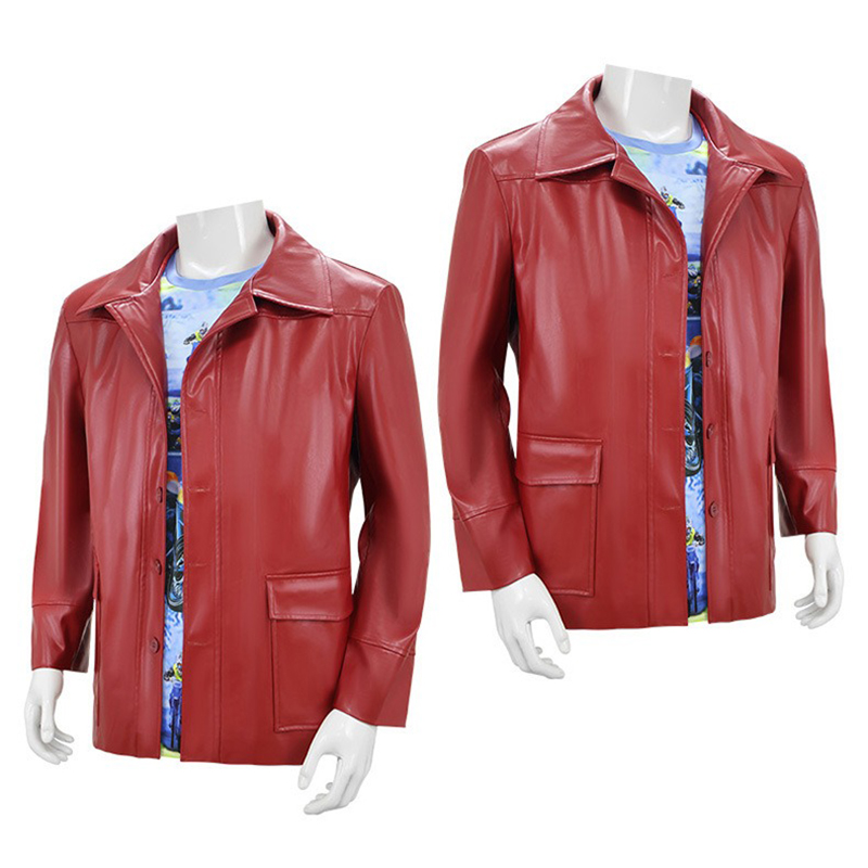 Giacca in Pelle Rossa da Uomo, - Men Fashion Rave recensione e prezzo