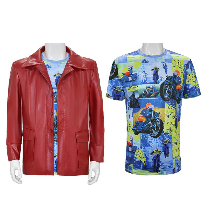 Giacca in Pelle Rossa da Uomo, - Men Fashion Rave recensione e prezzo