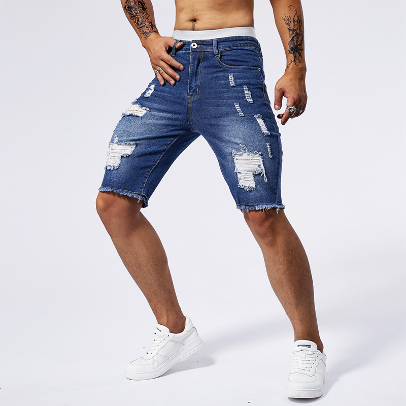 Pantaloncini di jeans strappat - Mens Fashion Denim recensione e prezzo