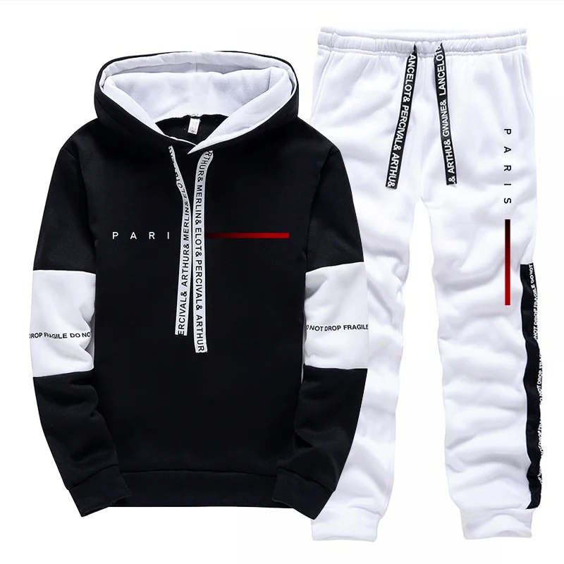 Set Moda Parigi: Felpa con Cap - Jogger Sweatpants Men recensione e prezzo