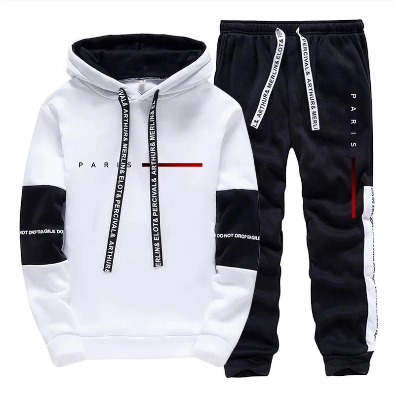 Set Moda Parigi: Felpa con Cap - Jogger Sweatpants Men recensione e prezzo