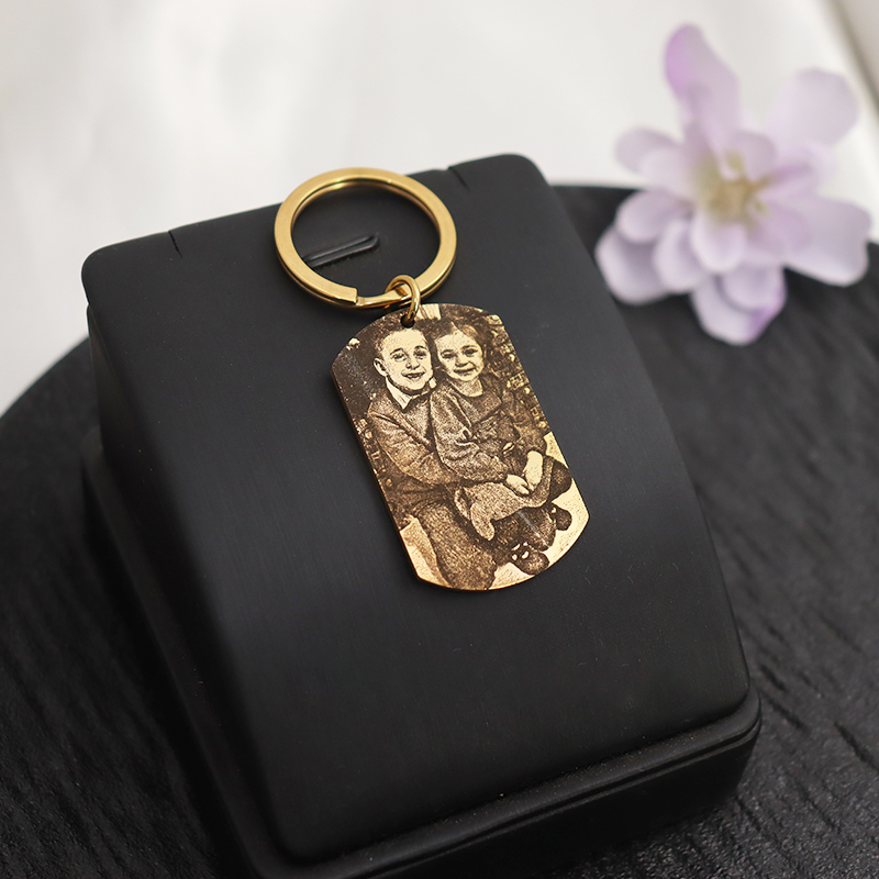 Portachiavi con foto incise pe - Men'S Fashion Gold Chain recensione e prezzo