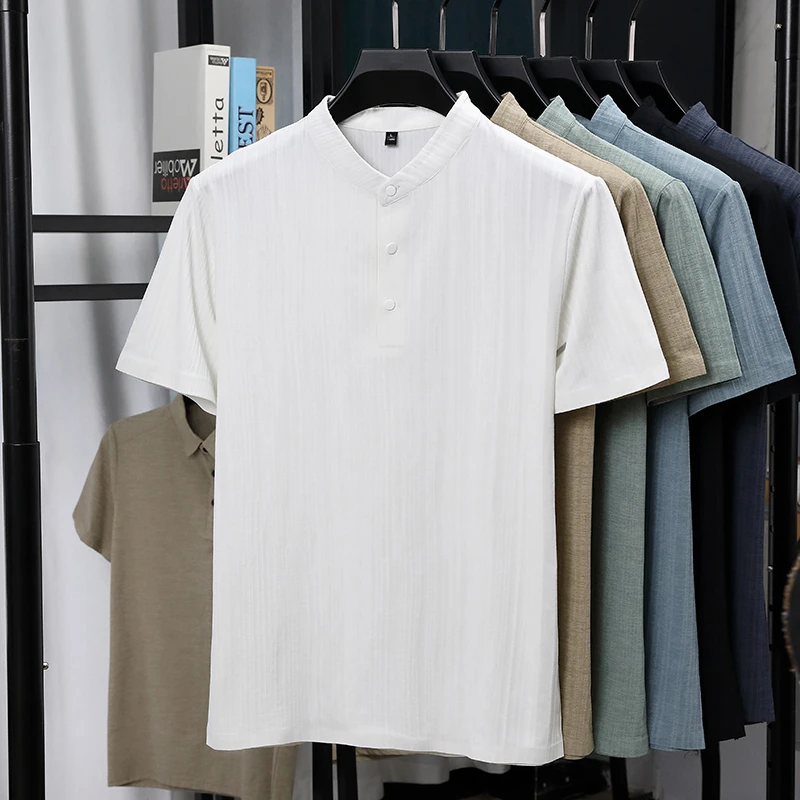 Camicie da uomo a maniche cort - Linen Shirt Summer recensione e prezzo