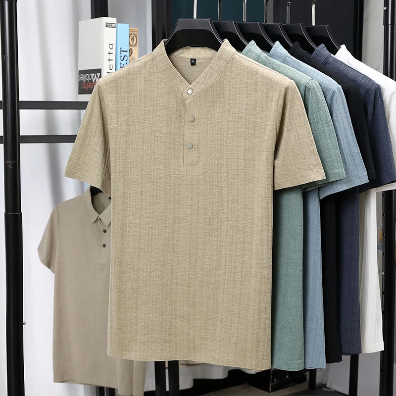 Camicie da uomo a maniche cort - Linen Shirt Summer recensione e prezzo