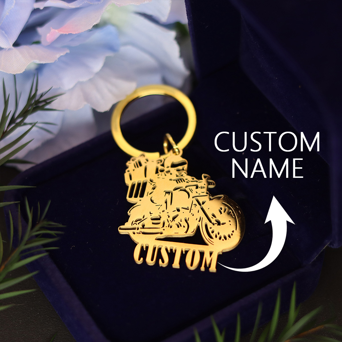 QIAMNI Portachiavi per moto Po - Men'S Fashion Gold Chain recensione e prezzo