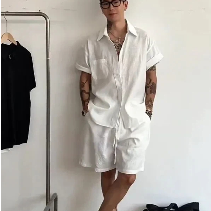 Completo da uomo in lino e cot - Linen Shirt Summer recensione e prezzo
