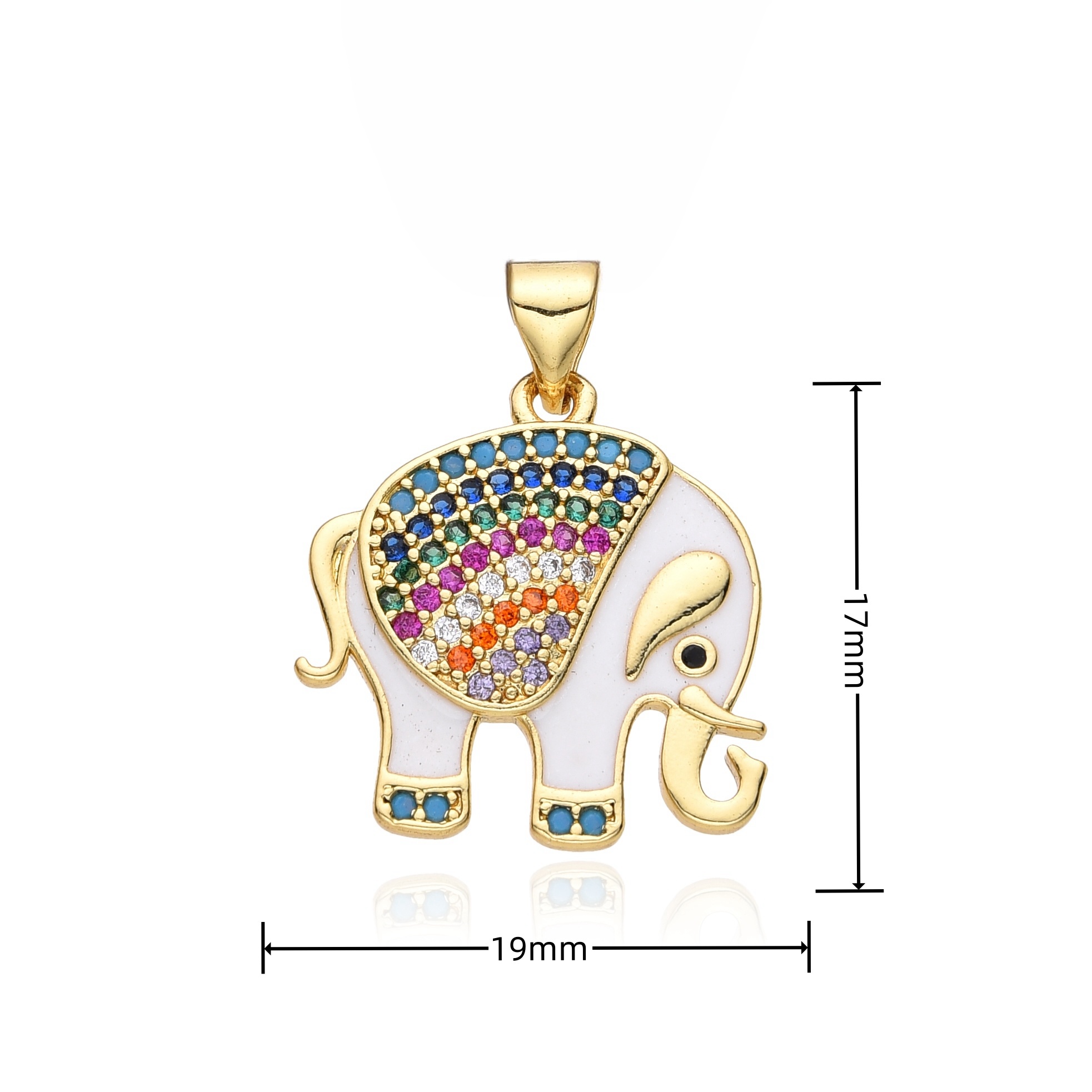 Ciondoli colorati con elefante - Men'S Fashion Gold Chain recensione e prezzo