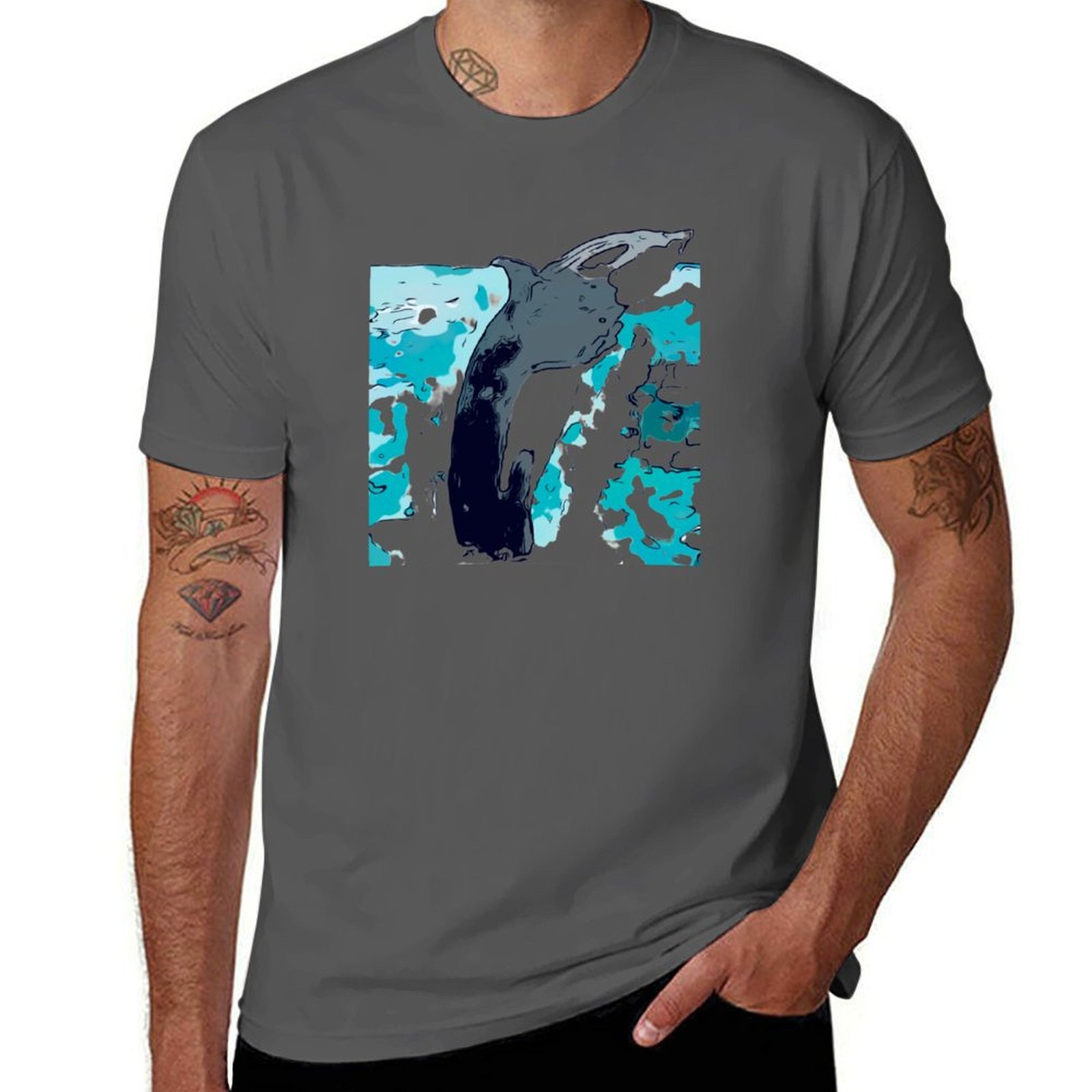 T-shirt Nova Scotia Whale 2 T- - Men'S Fashion Nova Shirts recensione e prezzo