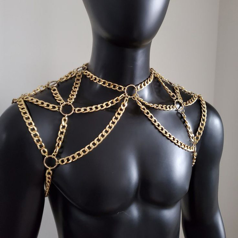 Punk Uomo Spalla Corpo Catena  - Men'S Fashion Gold Chain recensione e prezzo