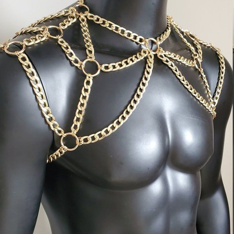 Punk Uomo Spalla Corpo Catena  - Men'S Fashion Gold Chain recensione e prezzo