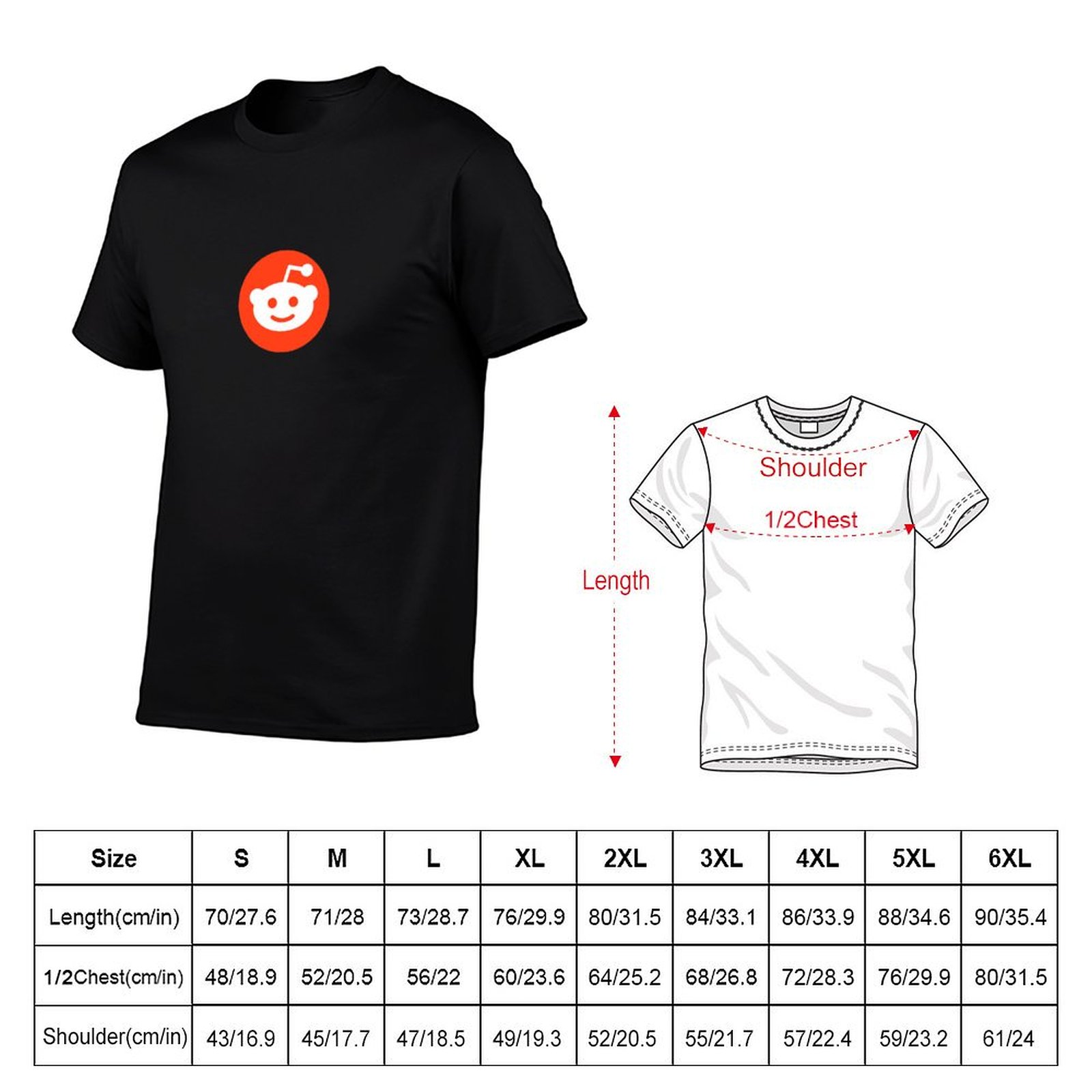 T-shirt con logo Reddit, T-shi - Men'S Fashion Reddit recensione e prezzo