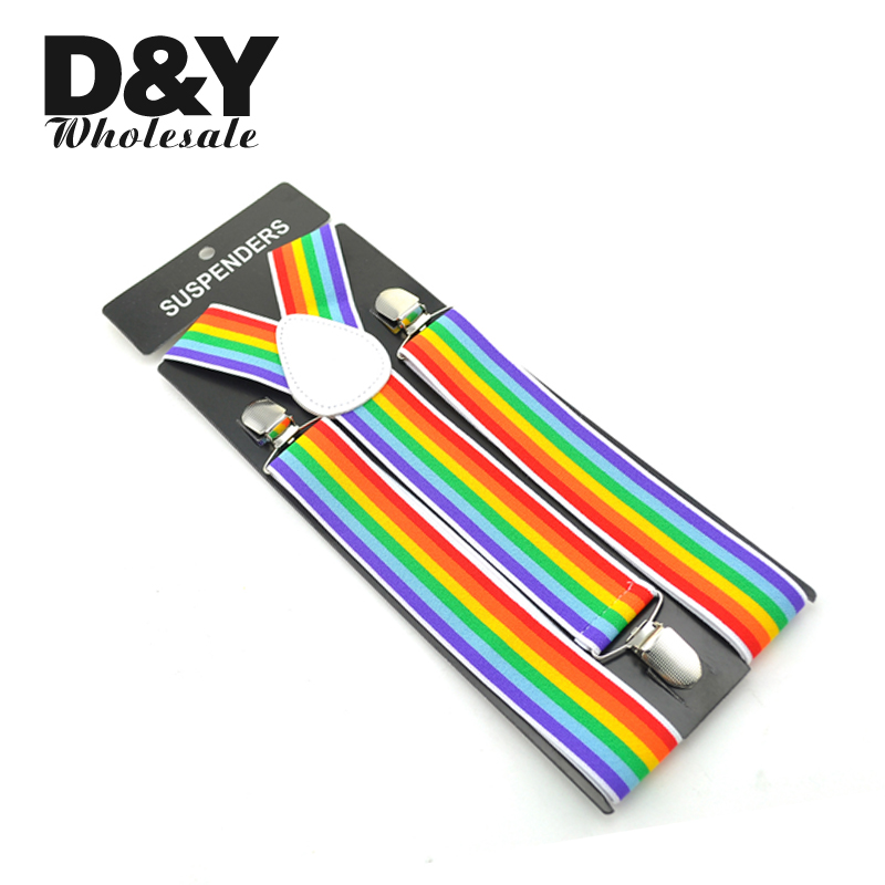 Nuovo 3,5 cm di larghezza 6 st - Suspenders Clip Men recensione e prezzo